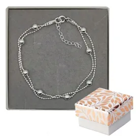 bransoletka-srebrna-podwojna-kuleczki-4-mm-diamentowana-srebro-925