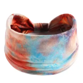 opaska-do-wlosow-pomaranczowa-turban-na-glowe-szeroka-ombre-mila-w-dotyku