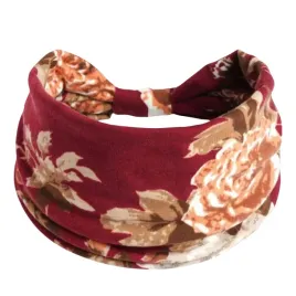 opaska-do-wlosow-bordowa-turban-na-glowe-szeroka-w-kwiaty-mila-w-dotyku