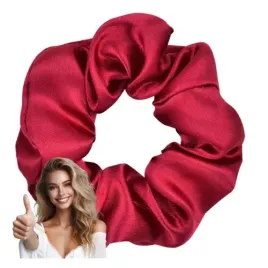 gumka-do-wlosow-satynowa-scrunchies-bordowa-bezpieczna-z-polyskiem-wygodna
