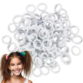 gumki-do-wlosow-zestaw-100-szt-biale-wytrzyamale-mini-frotki-dziewczynki