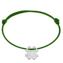bransoletka-srebrna-koniczynka-azurowa-sznurek-kolory-srebro-925