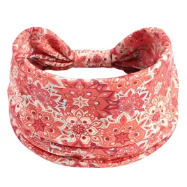 opaska-do-wlosow-czerwona-turban-na-glowe-szeroka-w-kwiaty-mila-w-dotyku
