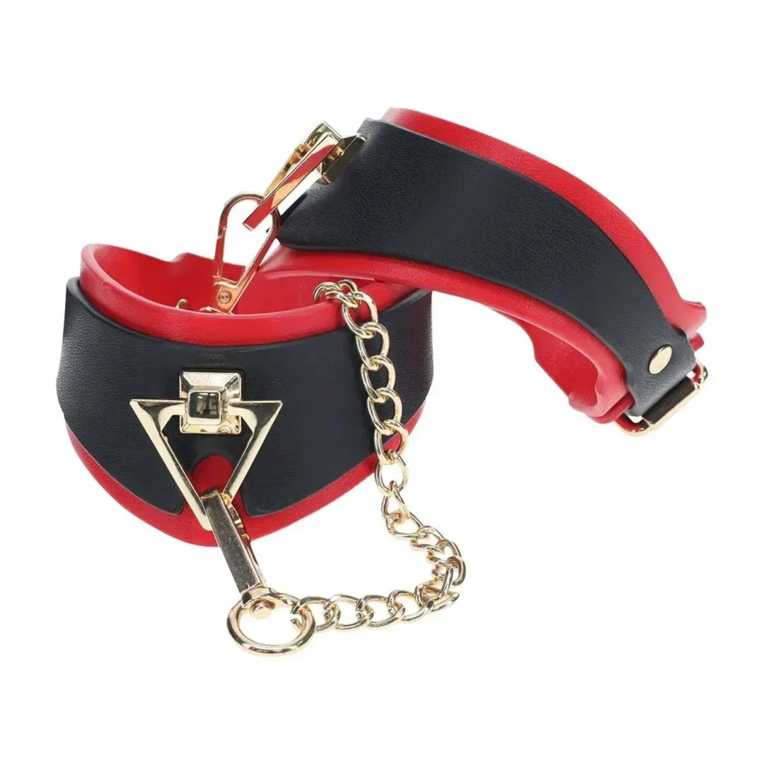 milan-collection-leg-cuffs-black-red