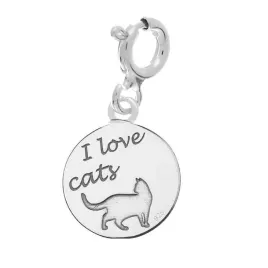 zawieszka-srebrna-kocham-koty-i-love-cats-charms-wisiorek-srebro-925