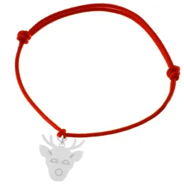renifer-bransoletka-sznurek-srebro-925-kolory