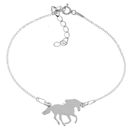 bransoletka-srebrna-konik-mustang-kon-srebro-925