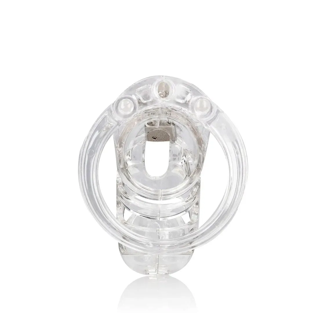 model-25-chastity-cage-3-5-9-cm-transparent