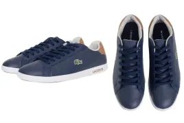 lacoste-meskie-buty-sneakersy-granatowe-rozmiar-425-graduate-lcr3-skora