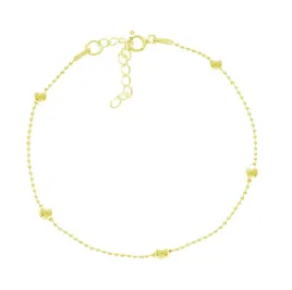 kuleczki-4mm-bransoletka-diamentowana-srebro-zlocone
