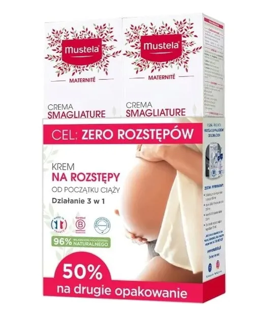 MUSTELA Maternite Krem Na Rozstępy - 2x 250 ml