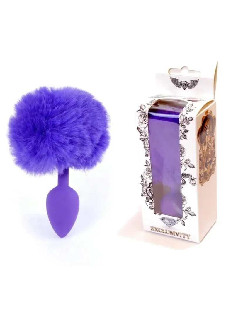 plug-jewellery-silicon-plug-bunny-tail-purple-stan-nowy