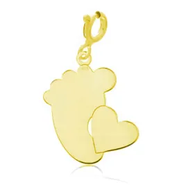 zawieszka-srebrna-zlocona-stopka-i-serce-charms-wisiorek-srebro-925