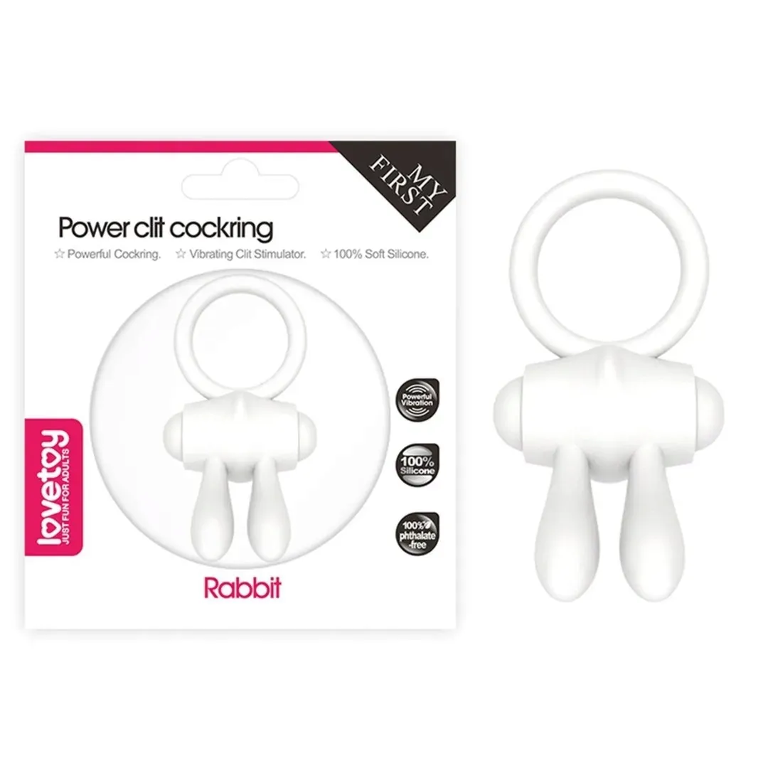 power-clit-silicone-cockring-white