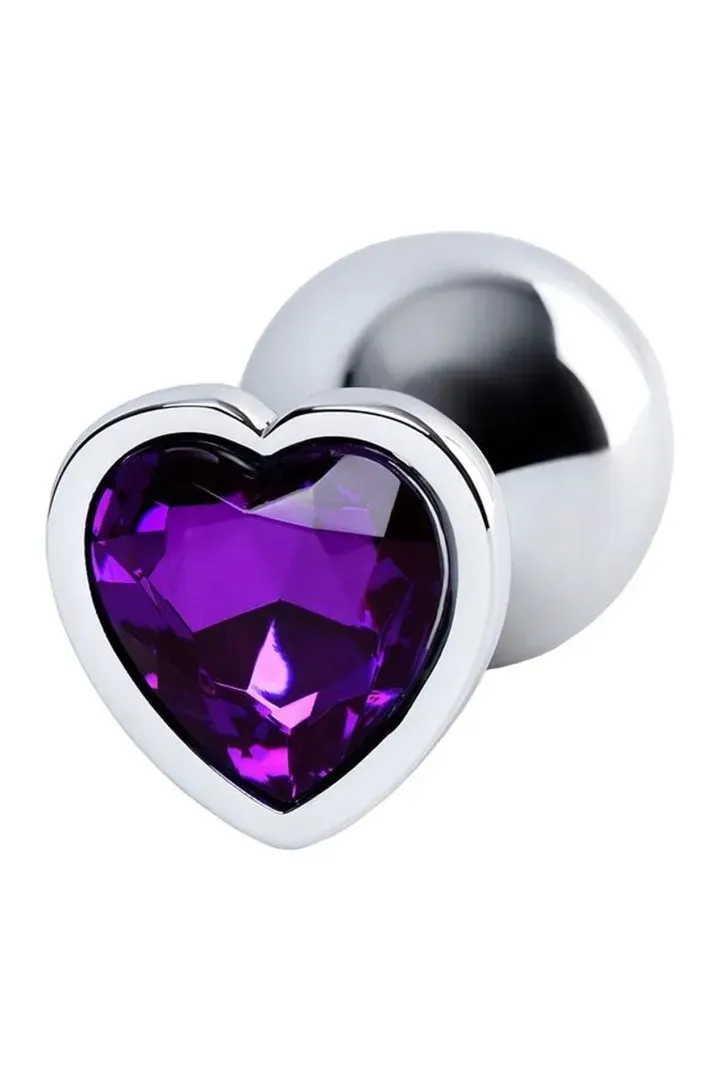 silver-anal-plug-with-purple-gem-heart-shaped