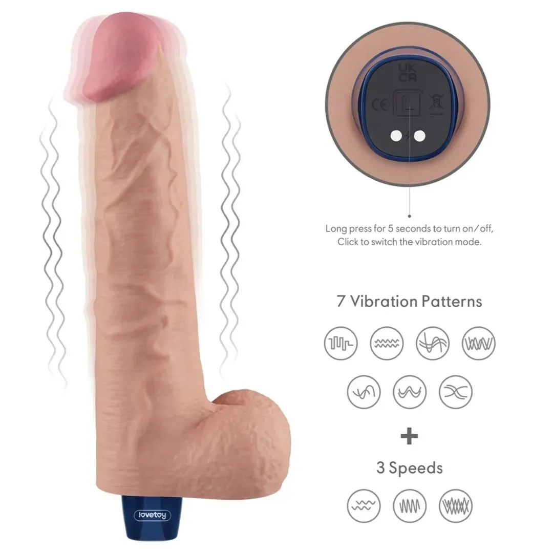 10-5-real-softee-rechargeable-tpe-vibrating-dildo-flesh