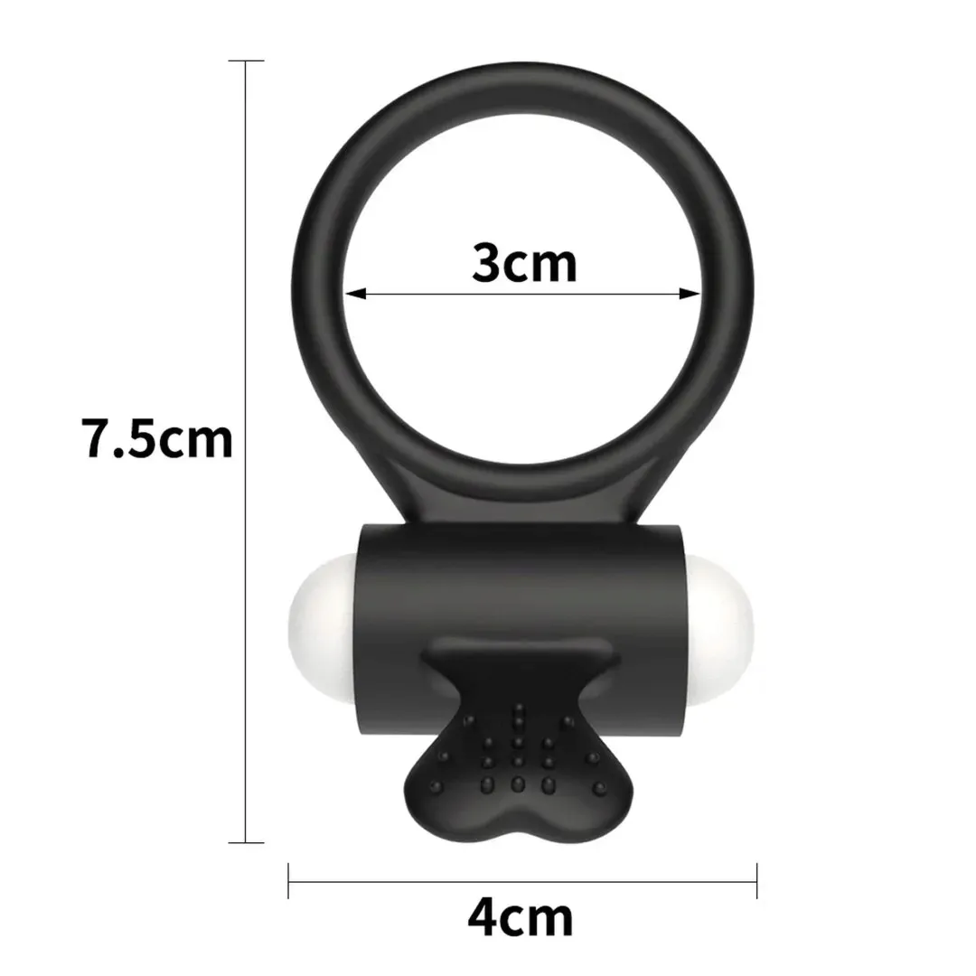 power-clit-silicone-cockring-black