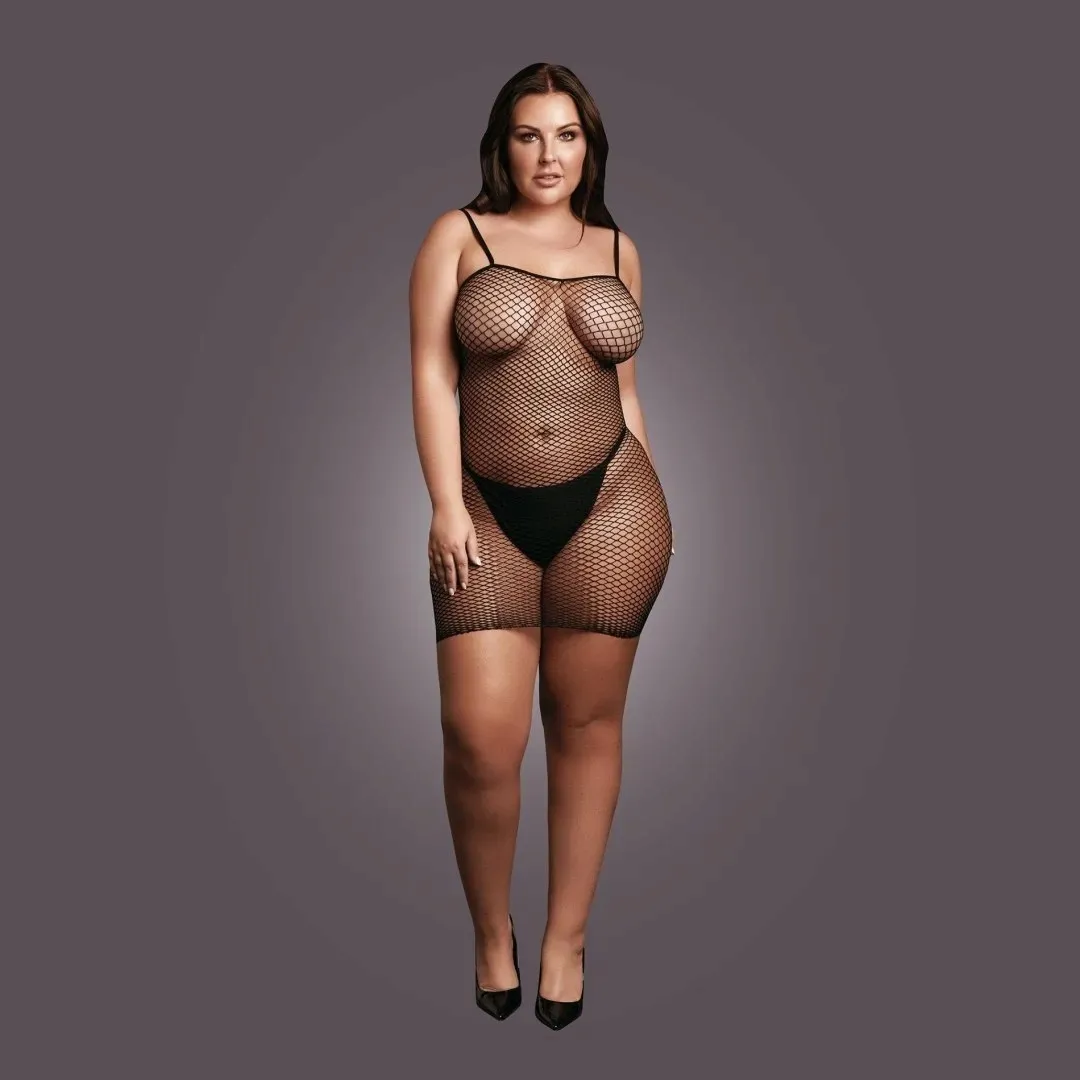 short-dress-with-fishnet-structure-and-spaghetti-straps