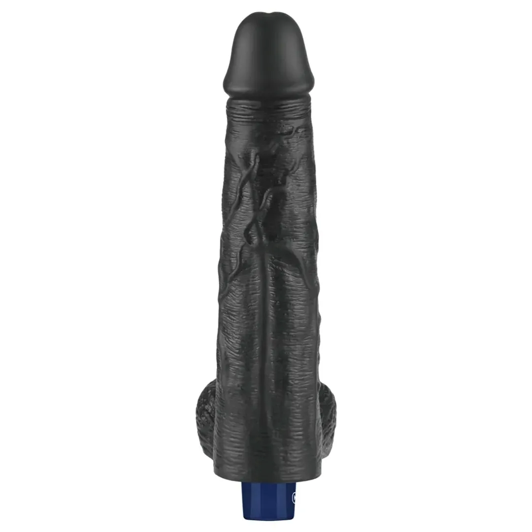 10-real-softee-rechargeable-tpe-vibrating-dildo-black-stan-nowy