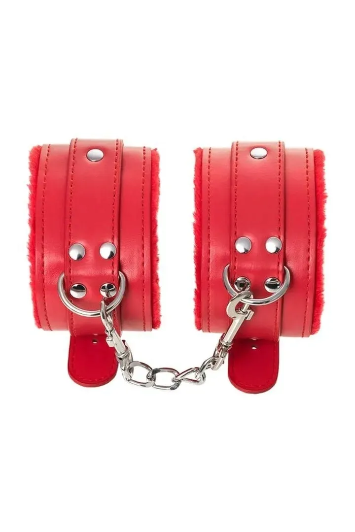anonymo-handcuffs-pu-leather-red-27-cm