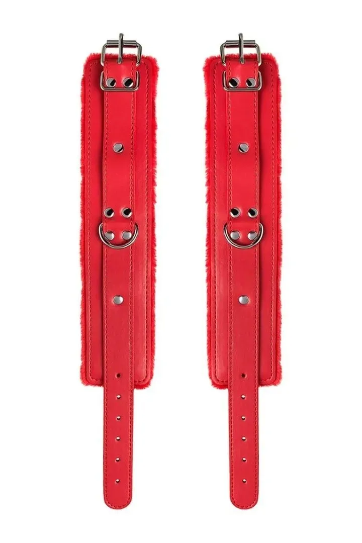anonymo-handcuffs-pu-leather-red-27-cm-marka-toyfa