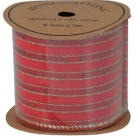 wstazka-zlote-paski-63cmx3m-czerwona-koopman