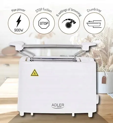 ad-3223-toster-2-kromki-adler-bezpieczenstwo-automatyczny-wylacznik-nozki-antyposlizgowe-przycisk-zatrzymania-pracy-zabezpieczenie-przed-przegrzaniem