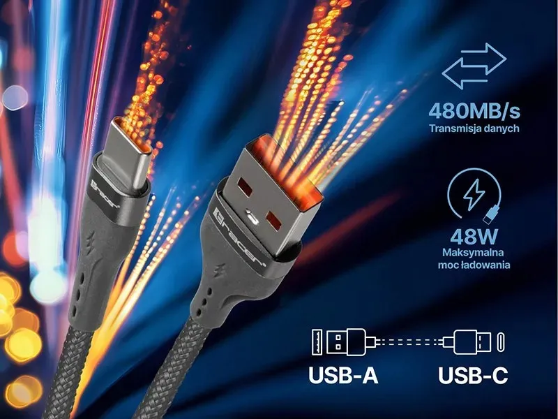 kabel-tracer-usb-a-typ-c-1m-gr-tracer-stan-nowy