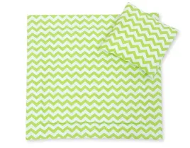 posciel-do-wozka-z-wypelnieniem-kolderka-i-poduszka-chevron-zielony-bobon