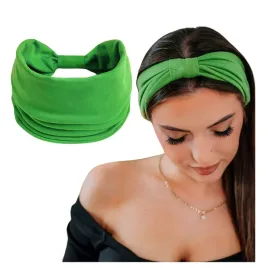 opaska-do-wlosow-zielona-turban-na-glowe-szeroka-elastyczna-mila-w-dotyku