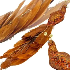 ptaszek-dekoracyjny-na-klipsie-38cm-brazowo-miedziany-koopman