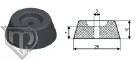 odbojnik-gumowy-metal-plast-60-043-26-mm