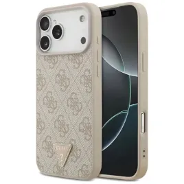 guess-leather-4g-triangle-strass-magsafe-etui-iphone-17-pro-max-rozowy