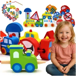 drewniane-klocki-do-nawlekania-pojazdy-auta-13-el-samochody-znaki-drogowe