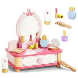 zestaw-pieknosci-kosmetyczka-salon-urody-toaletka-drewniana-lusterko