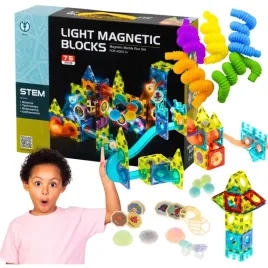 klocki-magnetyczne-swiecace-stem-tor-kulkowy-led3-kulodrom-rurki-20-szt