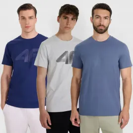 3-pak-koszulki-meskie-4f-t-shirt-z-logo-sportowy-bawelna-casual-regular-xl