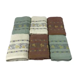komplet-recznikow-zakaria-wzor-8a-mieta-ecru-brazowy-70x140cm-6-sztuk