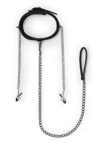 wiazania-leather-collar-with-nipple-chains