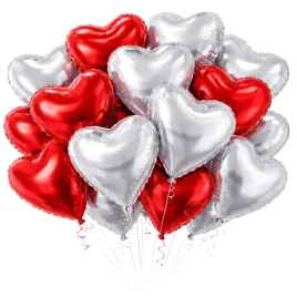 balony-serca-czerwone-serce-dekoracja-20szt-walentynki-srebrne-serca-45-cm