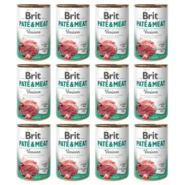 brit-pateandmeat-venison-mokra-karma-pies-12-x-400-g