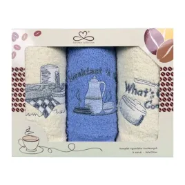komplet-recznikow-kuchennych-kuchcik-wzor-breakfast-30x50-niebieski-ecru