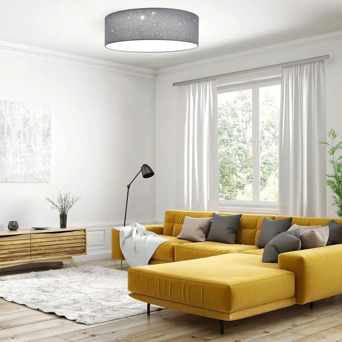 plafon-okragly-navaris-40-szary-stan-nowy