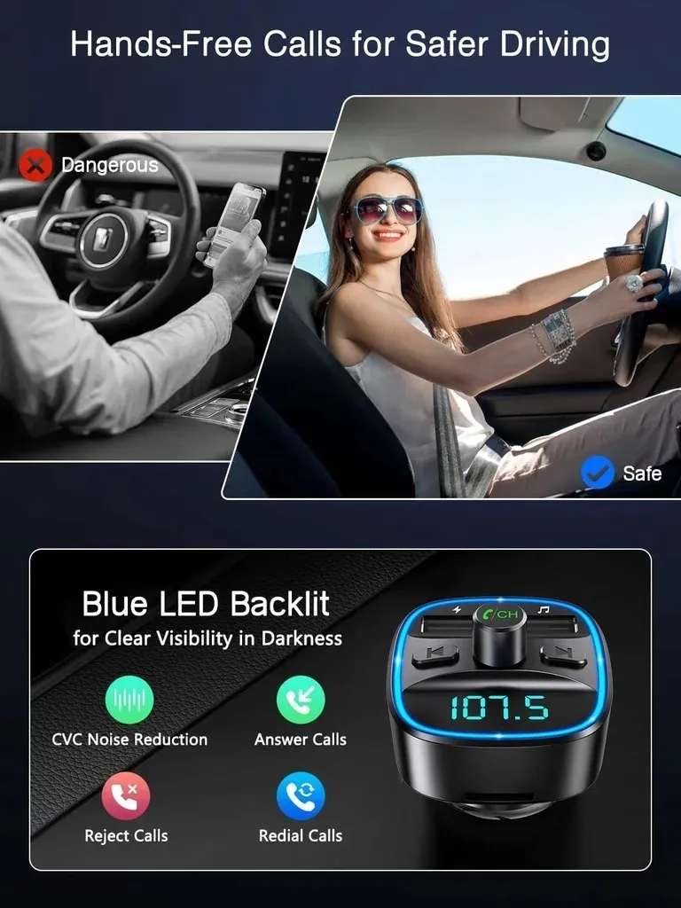 transmiter-fm-bluetooth-5-3-oria-ladowarka-2xusb-adapter-usb-c-stan-nowy