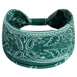 opaska-na-glowe-zielona-do-wlosow-turban-elastyczna-paisley-lekka-i-wygodna
