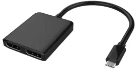 adapter-mst-usb-c-na-2x-displayport-usb-3-1-typ-c-4k-czarny