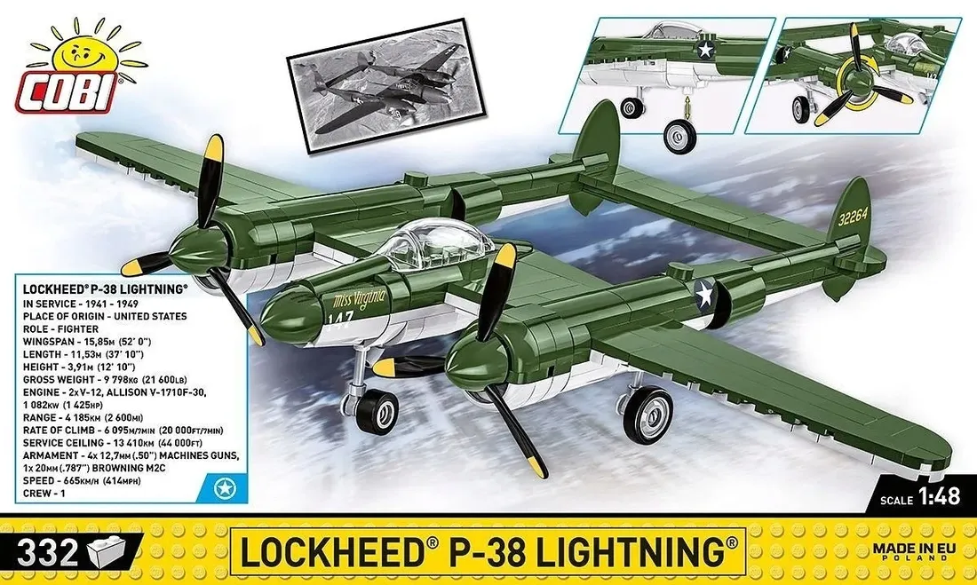 klocki-lockheed-p-38-lightning-332-klocki-cobi-klocki