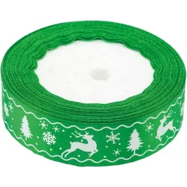 wstazka-satynowa-boze-narodzenie-25mm-22m-zielona-wsx25-16-brewis-brewis