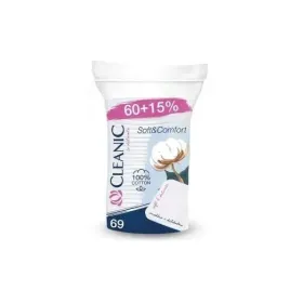 platki-kosmetyczne-kwadratowe-cleanic-100percent-bawelna-soft-comfort-60-szt