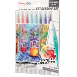 pisak-brush-sign-pen-twin-landscape-kpl-8szt-sesw30c-8ls-pentel-pentel